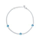 Evil Eye Diamond Tennis Bracelet