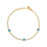 Evil Eye Diamond Tennis Bracelet