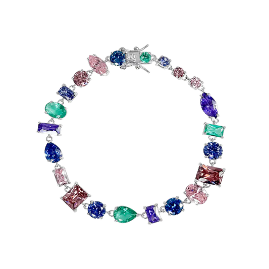 Multicolor Gems Tennis Bracelet