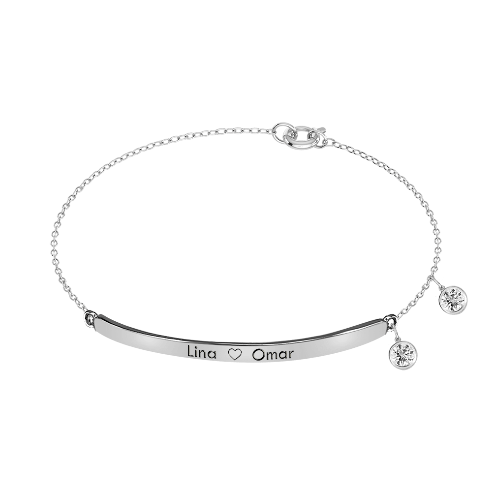 Narrow Plaque Bracelet