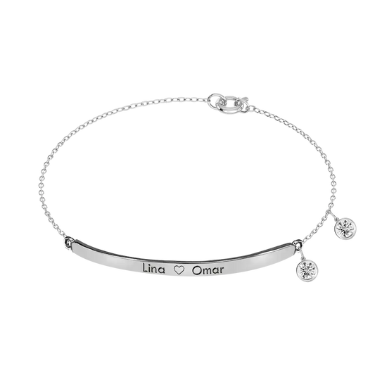 Narrow Plaque Bracelet