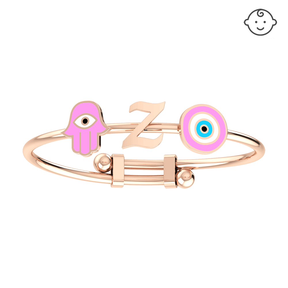 Baby Initial Bangle Bracelet