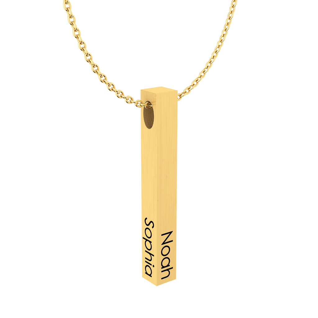 Cubic Bar Men's Necklace