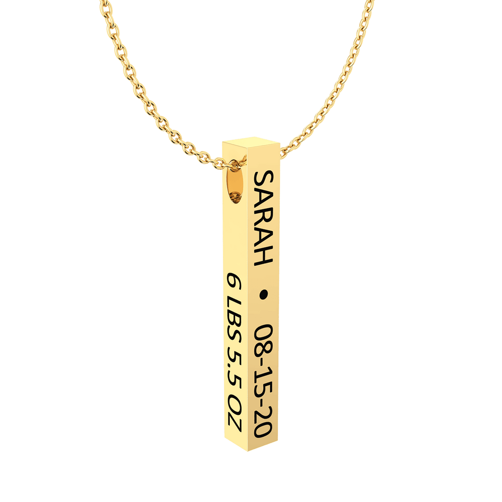 Cubic Bar Men's Necklace