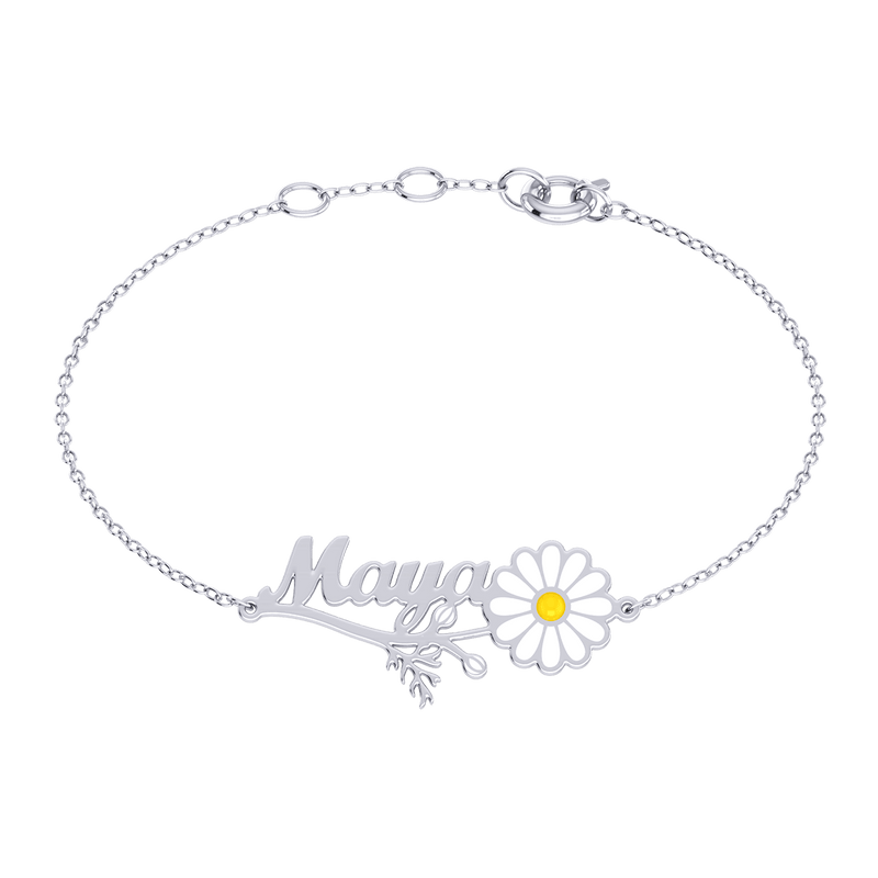 Daisy Name Gold 18K Bracelet