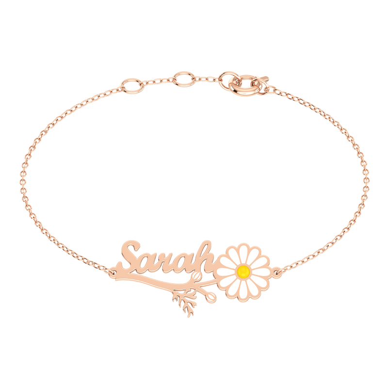 Daisy Name Gold 18K Bracelet