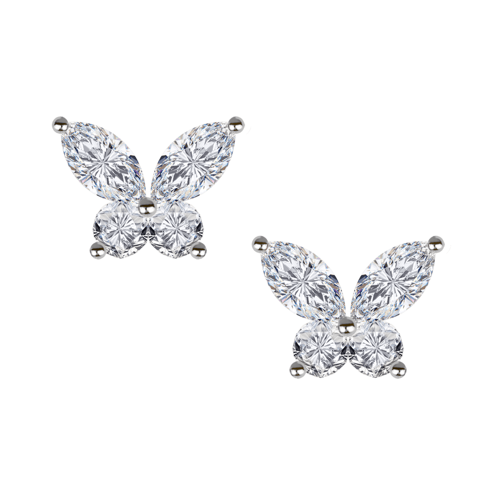 Butterfly Diamond Studs