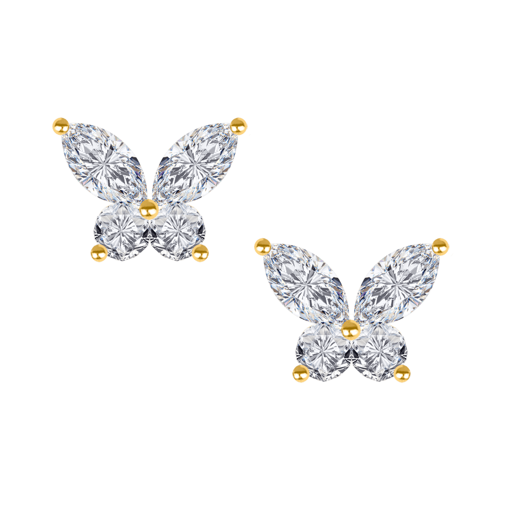 Butterfly Diamond Studs