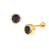 Round Diamond Ear Piercing