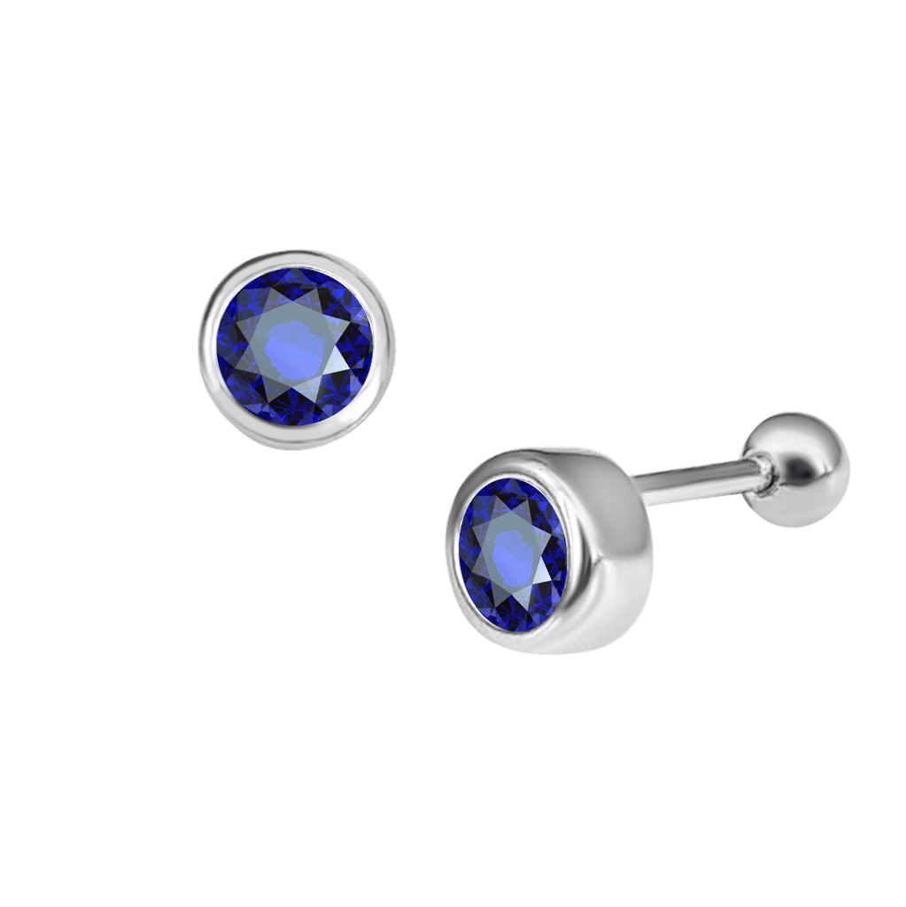 Round Diamond Ear Piercing