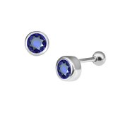 Round Diamond Ear Piercing