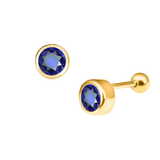 Round Diamond Ear Piercing