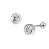 Round Diamond Ear Piercing