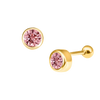 Round Diamond Ear Piercing