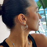 Oriental Diamond Hoops