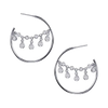 Oriental Diamond Hoops