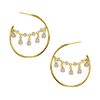 Oriental Diamond Hoops
