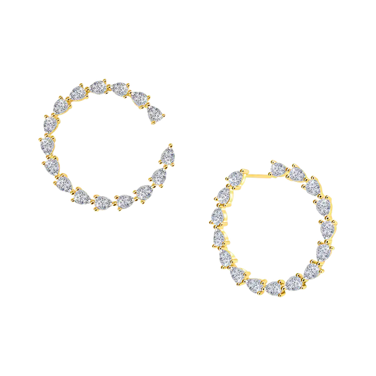 Dream Luxury Diamond Hoops