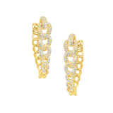 Cuban Chain Diamond Earrings
