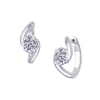 Oval Diamond Hoops