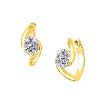 Oval Diamond Hoops