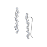 Diamond Hive Climbing Earrings