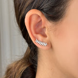 Leaf Climbing Earrings