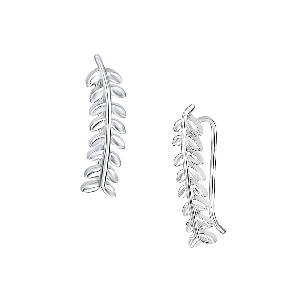 Leaf Climbing Earrings