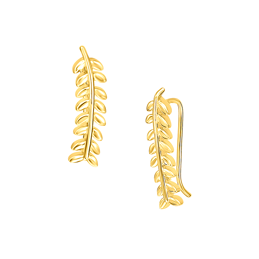 Leaf Climbing Earrings