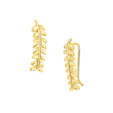 Leaf Climbing Earrings