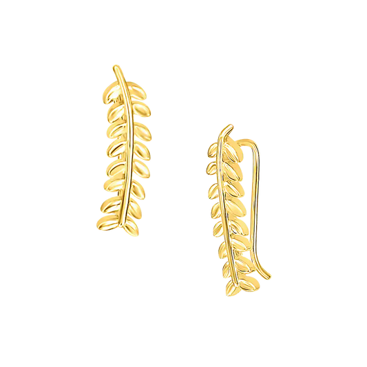 Leaf Climbing Earrings