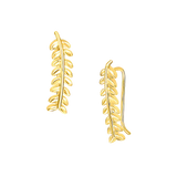 Leaf Climbing Earrings