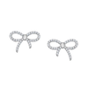 Ribbon Diamond Studs