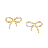 Ribbon Diamond Studs