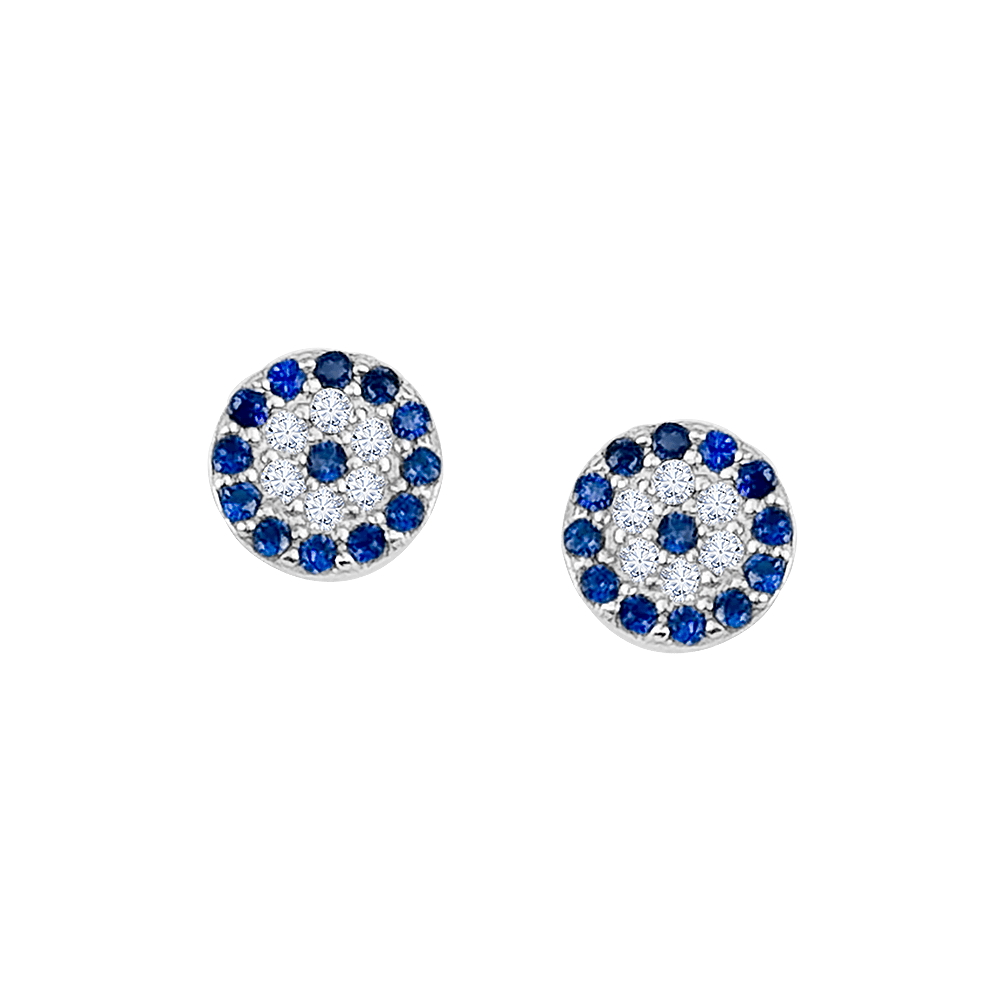 Mini Evil Eye Round Studs