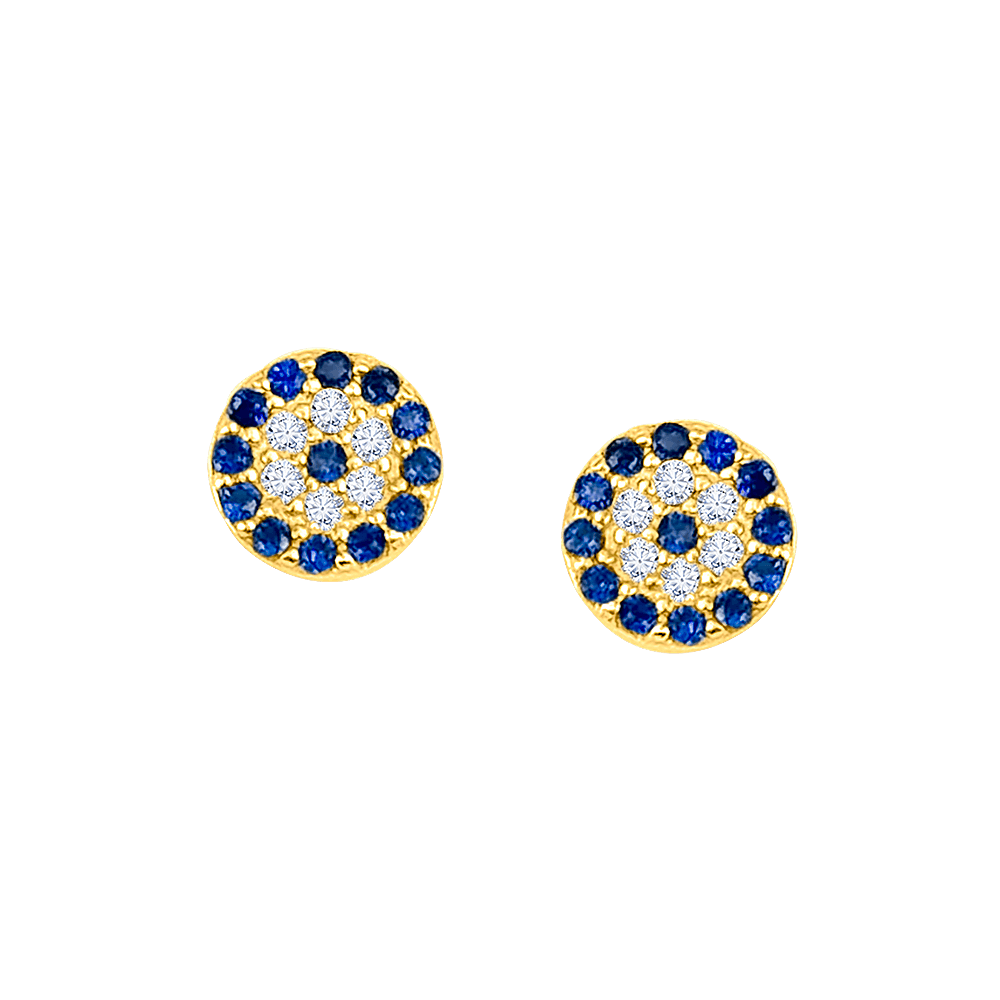 Mini Evil Eye Round Studs