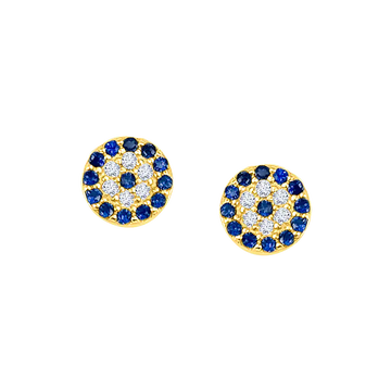 Mini Evil Eye Round Studs