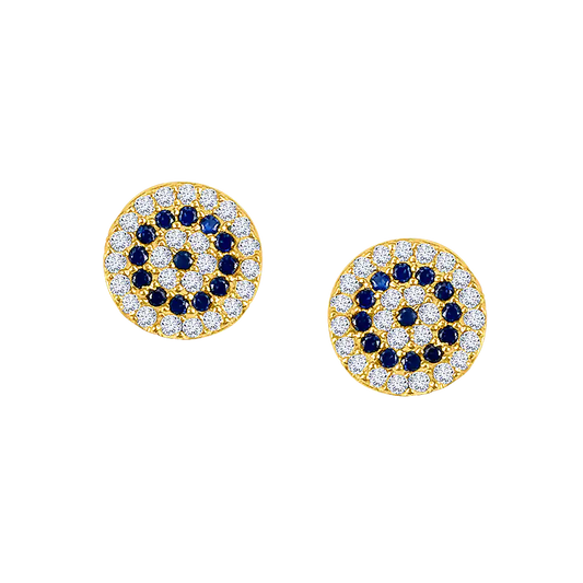 Evil Eye Round Studs