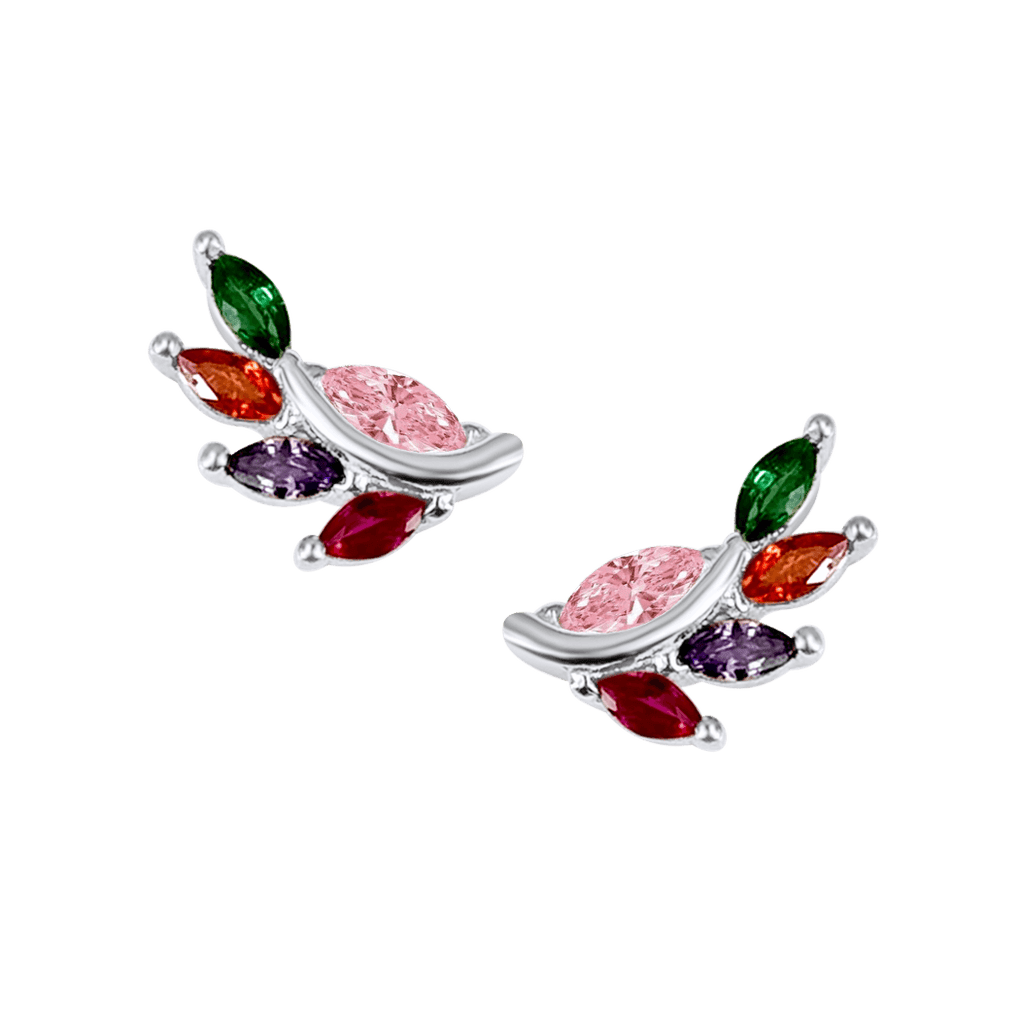 Milano Colore Leaf Stud Earrings
