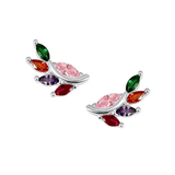 Milano Colore Leaf Stud Earrings