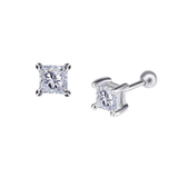 Square Diamond Ear Piercing