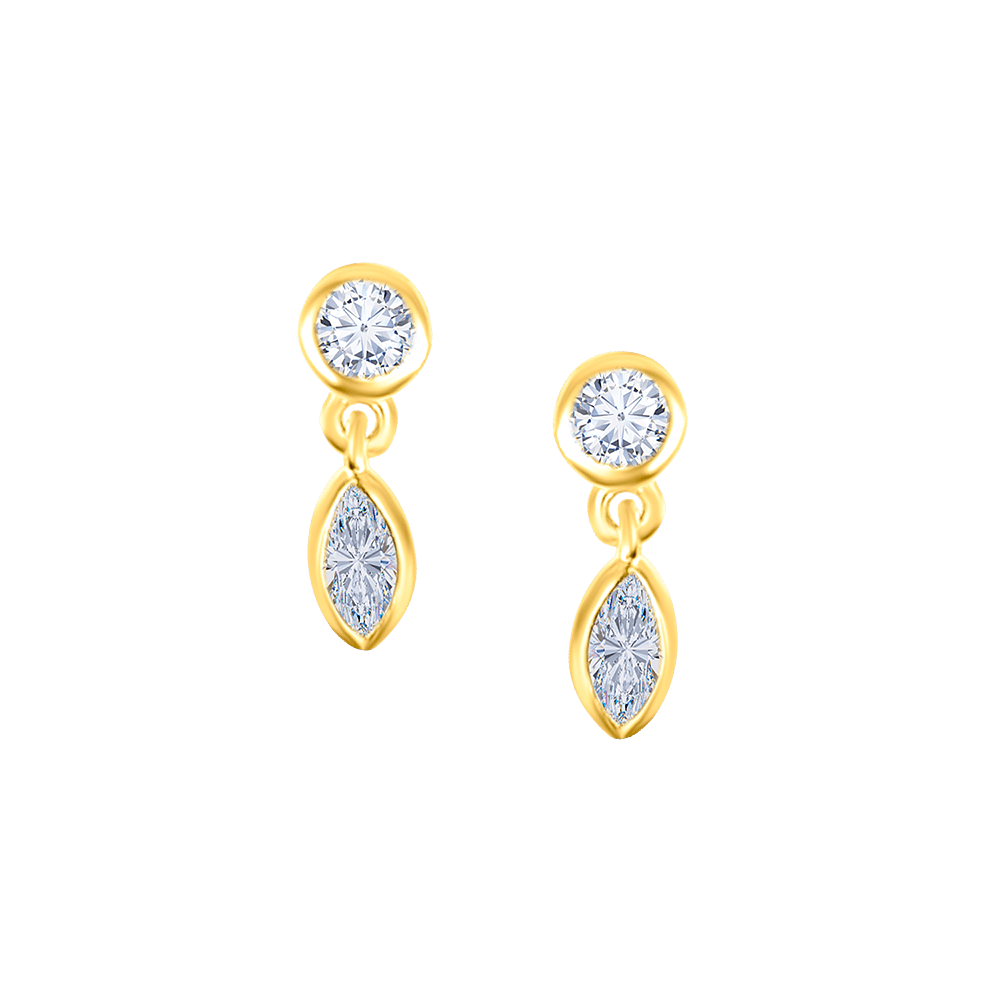Leaf Diamond Studs
