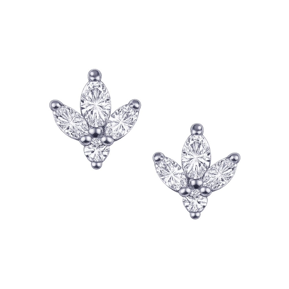 Fleur Diamond Studs