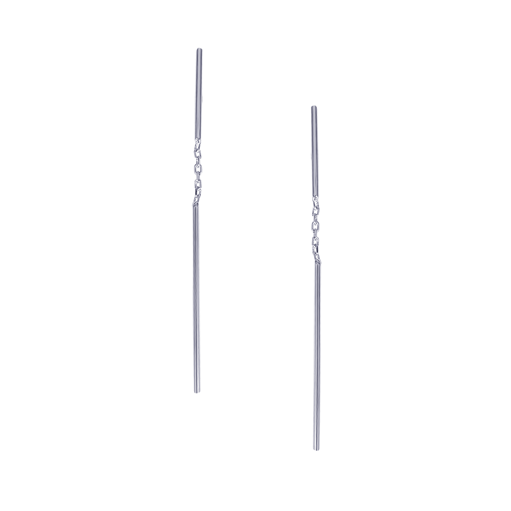 Linear Strand Drop Earrings