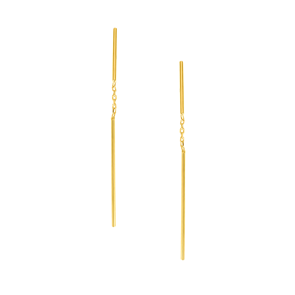 Linear Strand Drop Earrings