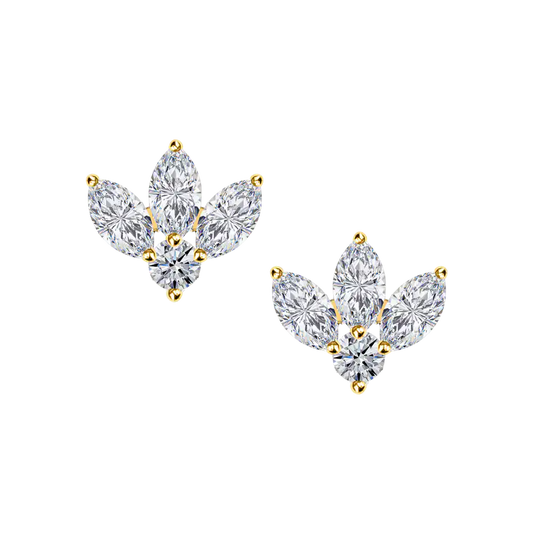 Fleur Diamond Studs