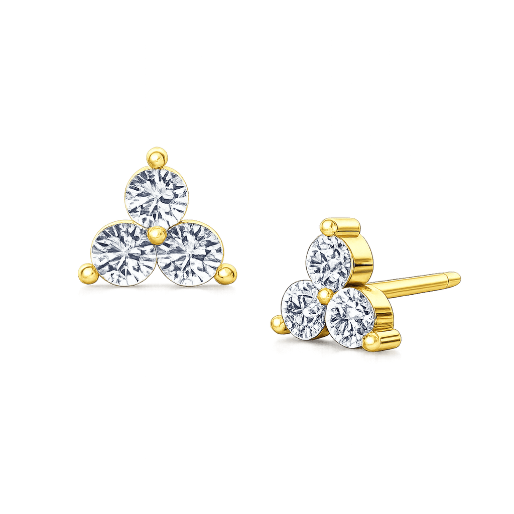 Trio Diamond Studs