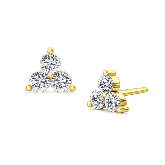 Trio Diamond Studs