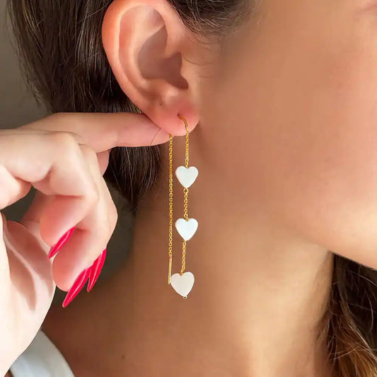 Heart Shell Earrings