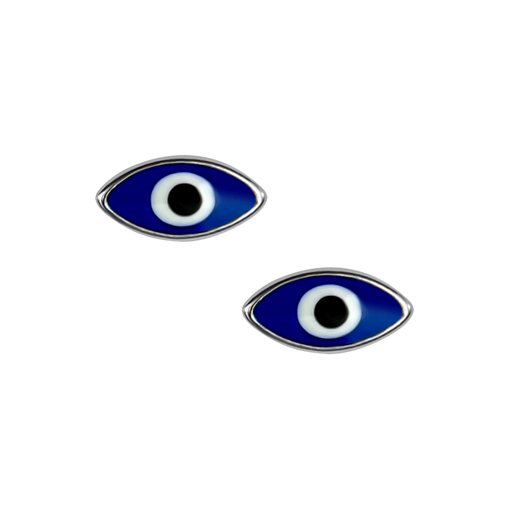 Marquise Evil Eye Enamel Studs